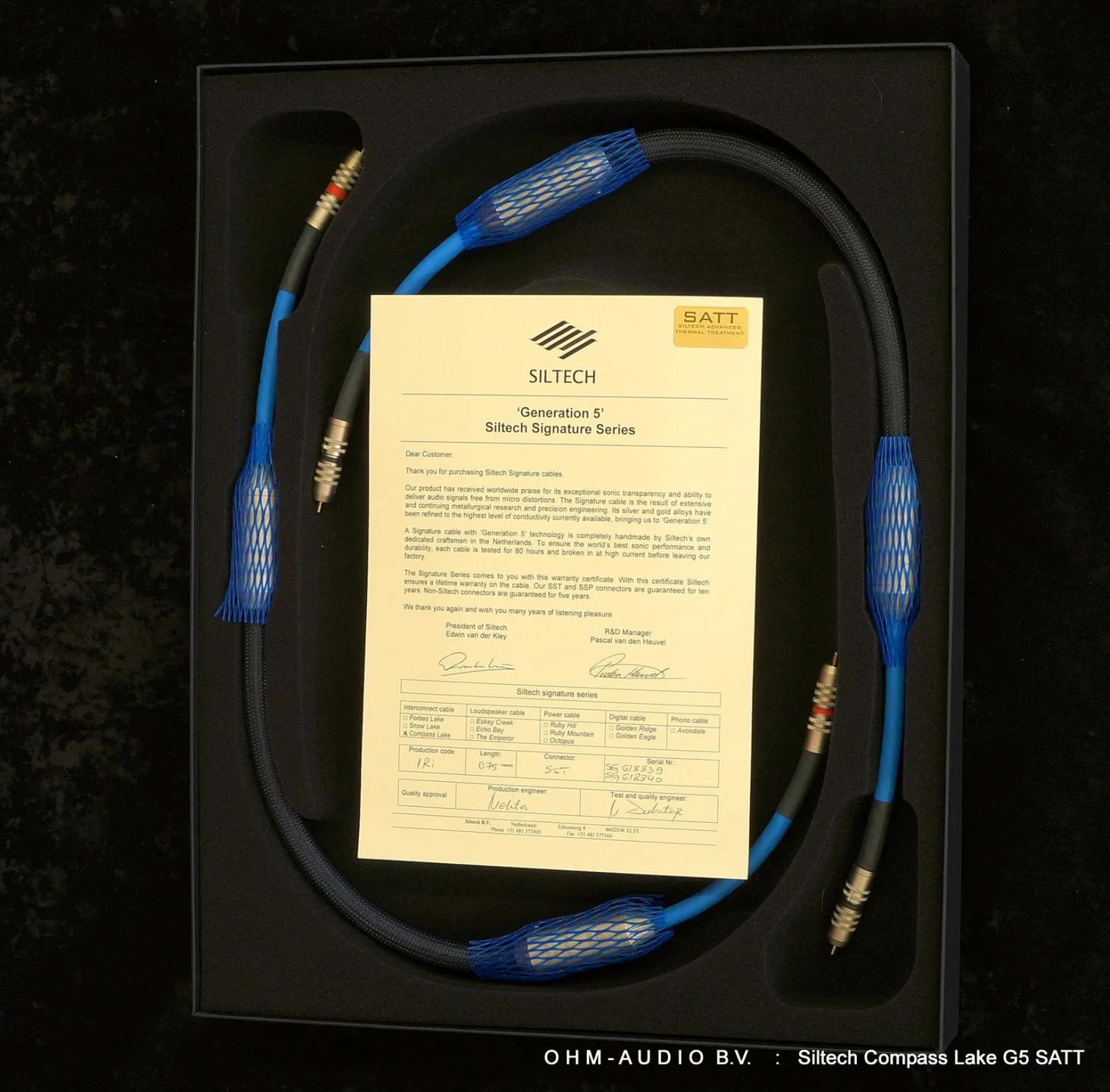 Siltech Compass Lake G5 Cinch SATT : Vendu aux Pays-Bas