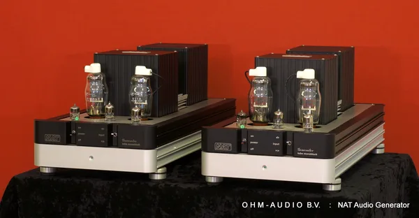 NAT Audio Generator, Vollständig symmetrisches Balanced Tube Monoblock-Röhrenverstärker : Verkauft in die Niederlande