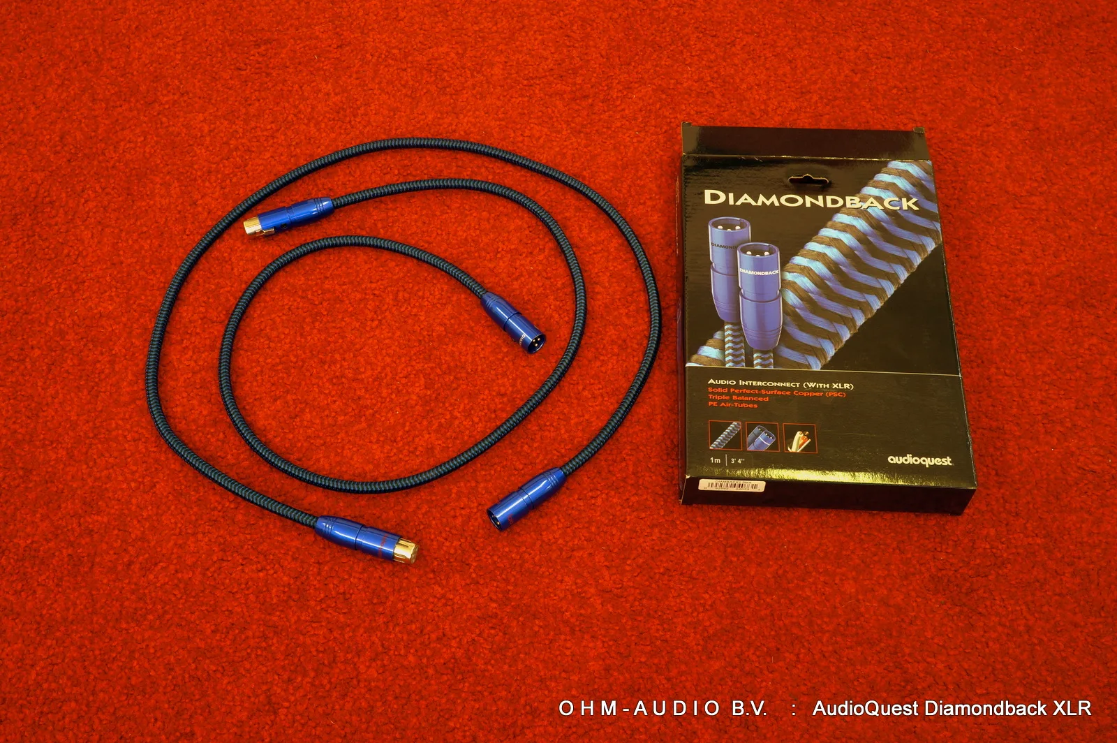 AudioQuest Diamondback XLR, 1.0 Meter : Vendu aux Pays-Bas