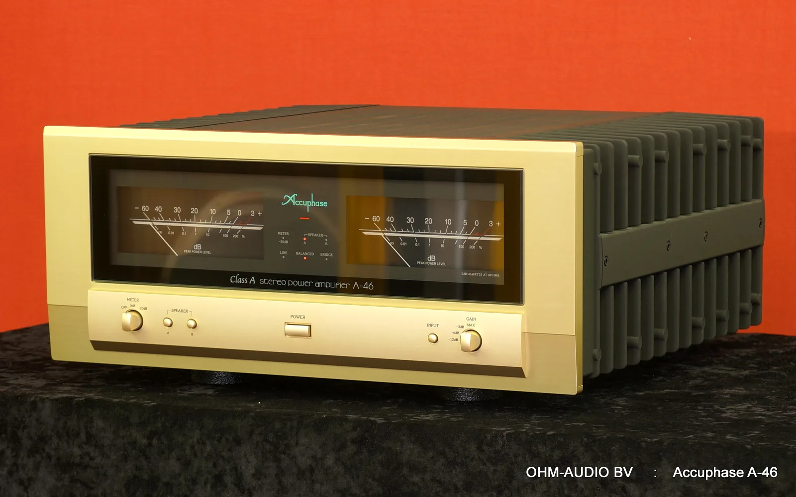 Accuphase A-46 Class A Stereo Power Amplifier : Sold to the Netherlands