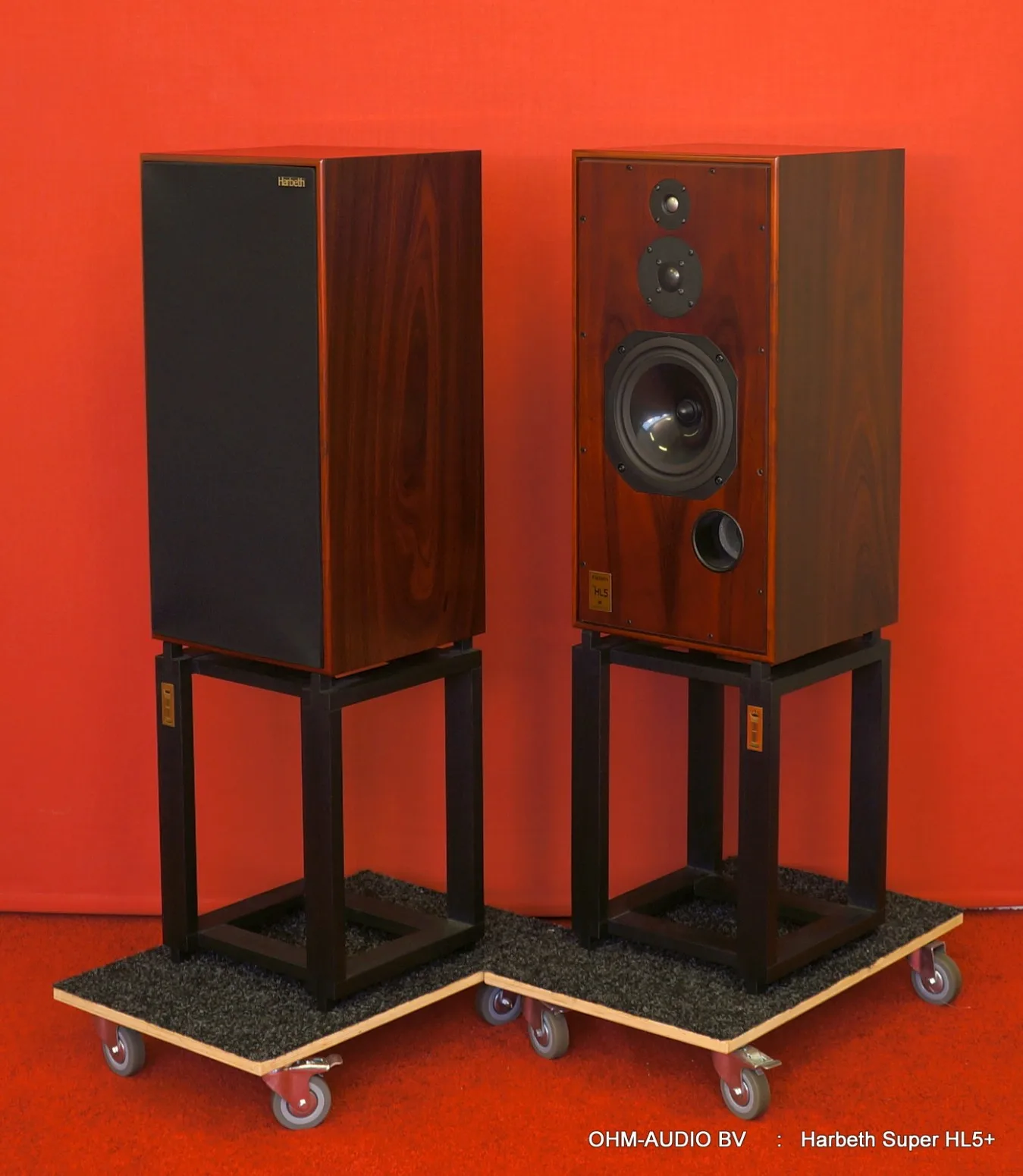 Harbeth Super HL5 Plus, Tiger Ebony, Complete with Ton Trager Stands : Sold to Belgium