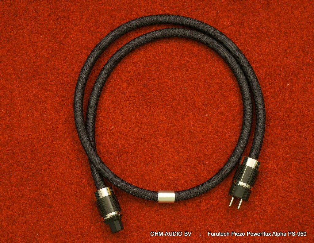 Furutech Alpha PS 950 Piezo Powerflux Powercord, 180cm, état neuf : Vendu