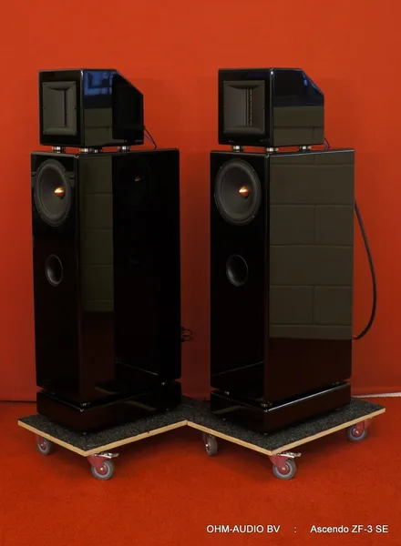 Ascendo ZF-3 SE Lautsprecherset, Hochglanz Schwarz, Neuzustand und komplett : VERKAUFT