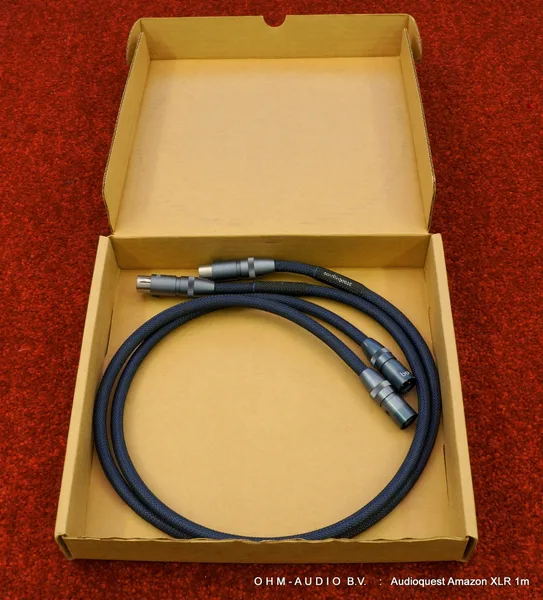 Audioquest Amazon XLR Interlinks, 1 Meter, New in Box : SOLD