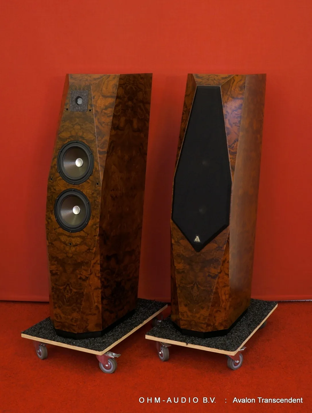 Avalon Acoustics Transcendent, Walnut Cluster Burl, État neuf : VENDU en Belgique