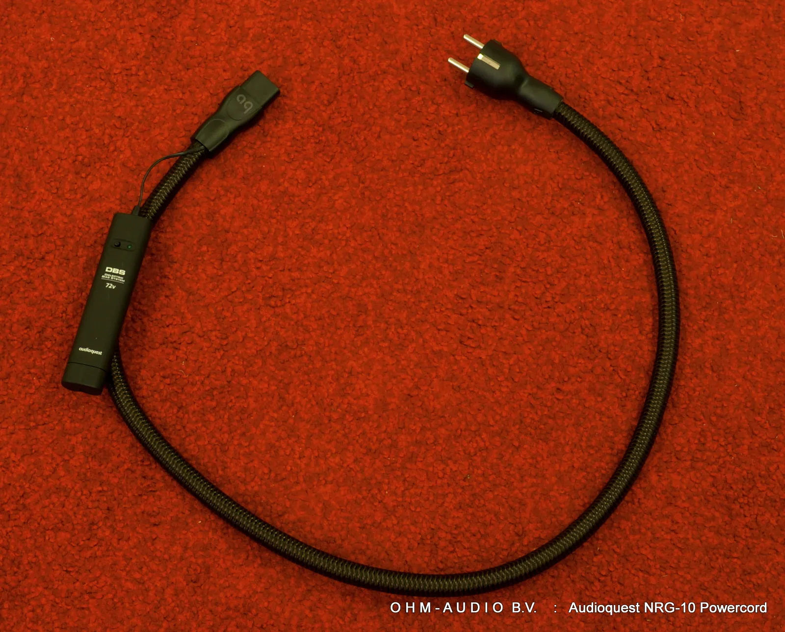Cordon d'alimentation Audioquest NRG-10, IEC Euro, 0,9 Mètre : Vendu