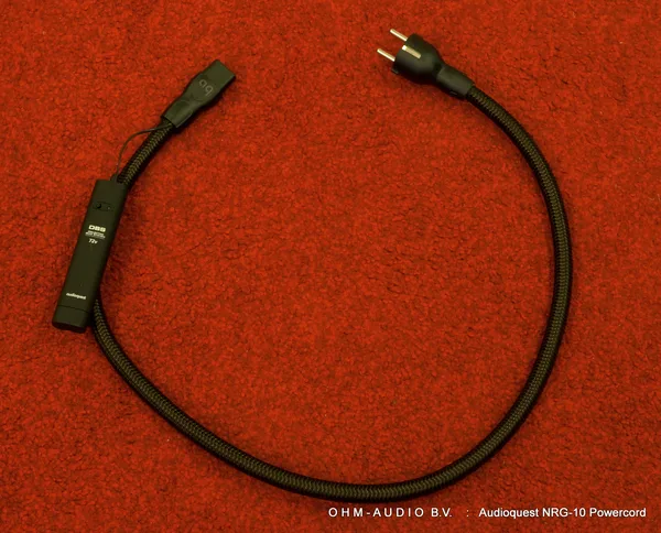Audioquest NRG-10 Powercord, Euro IEC, 0.9 Meter : Sold
