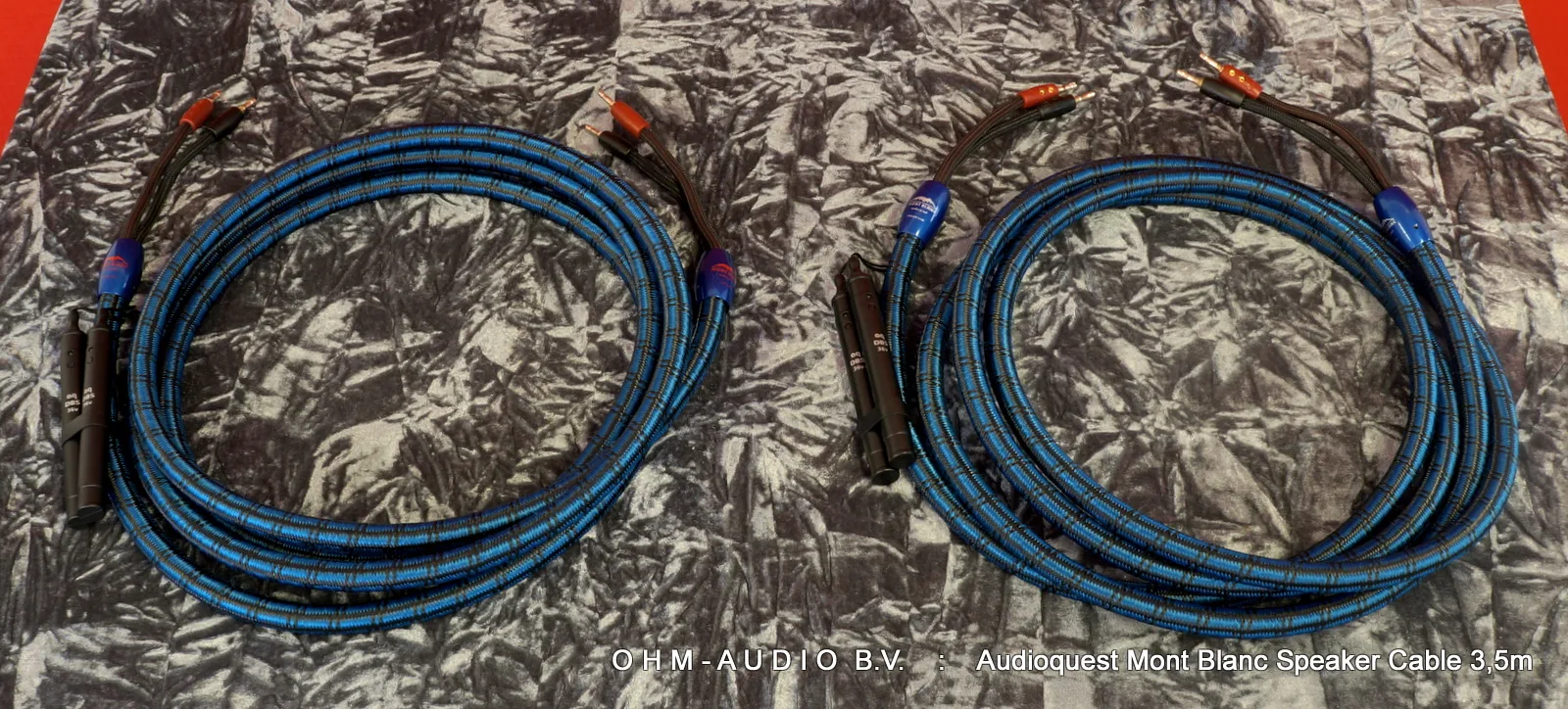 Câble de haut-parleur Audioquest Mont Blanc avec blindage DBS, 3,5 Mètres : SOLD