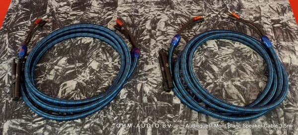 Câble de haut-parleur Audioquest Mont Blanc avec blindage DBS, 3,5 Mètres : SOLD