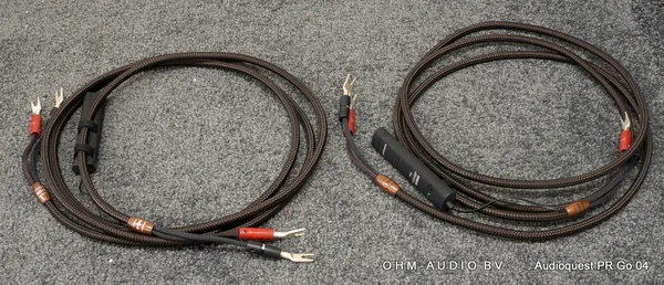 Audioquest GO-4 Speaker Cable, Spade > Spade, 3.0 Meter : SOLD