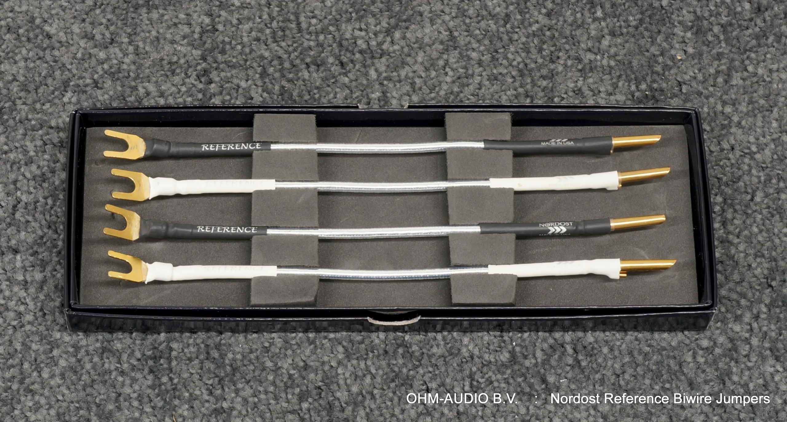 Nordost Reference Bi-Wire Jumpers, Spade / Banane, Neu in Box: Verkauft
