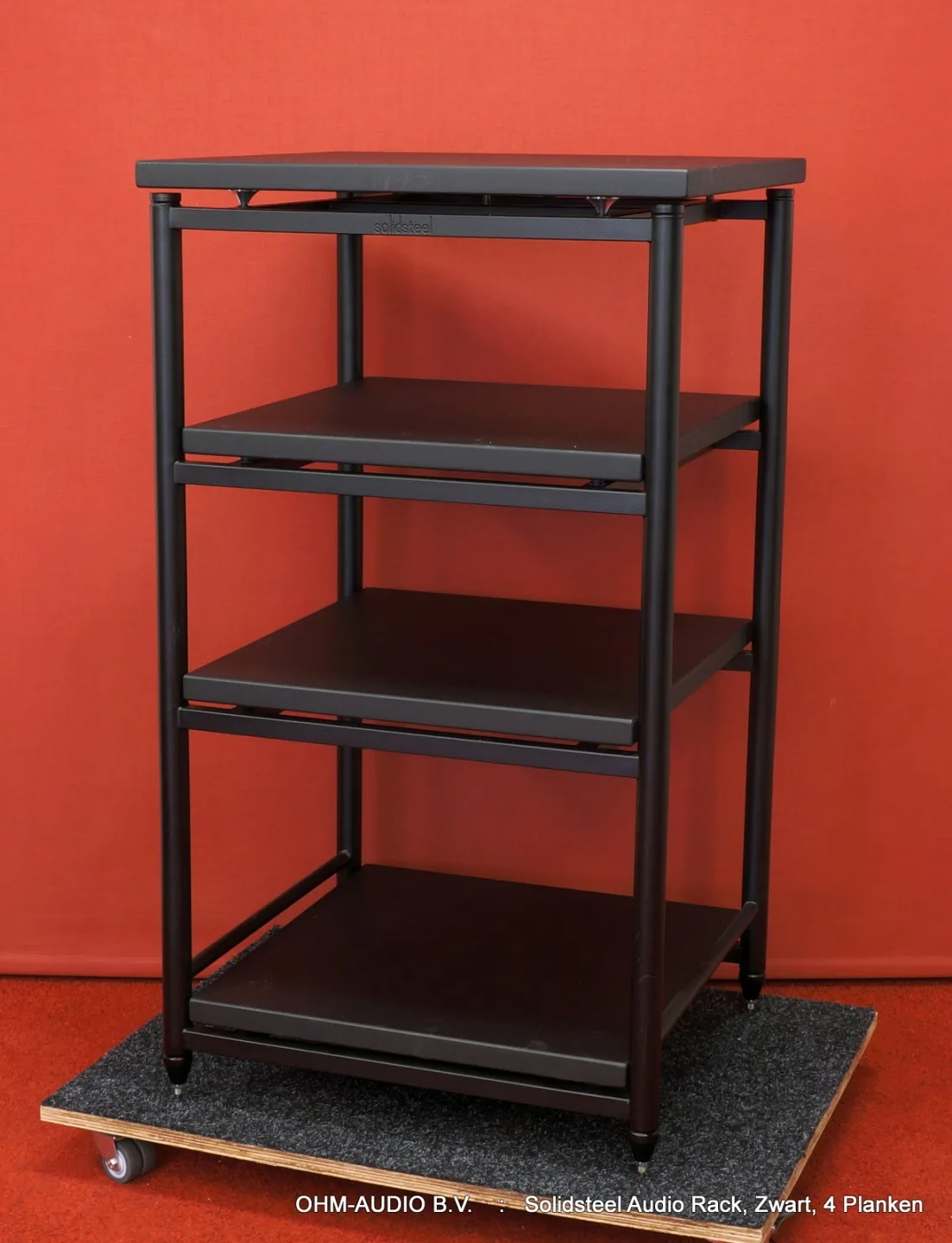 Solidsteel Audio Rack, Model 6.4, Zwart : SOLD