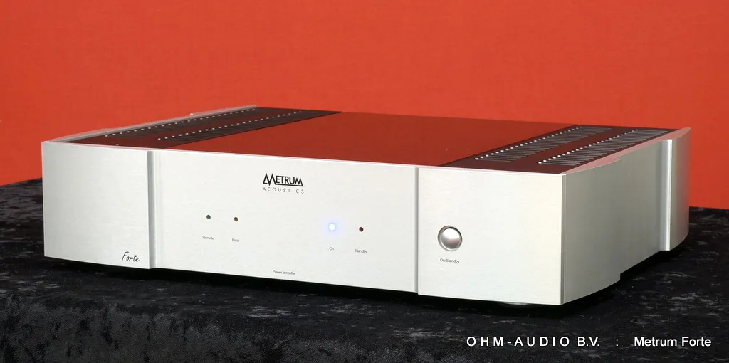 Metrum Acoustics Forte, 2 x 50 Watt Power Amplifier, Silver, Like New and Complete : SOLD
