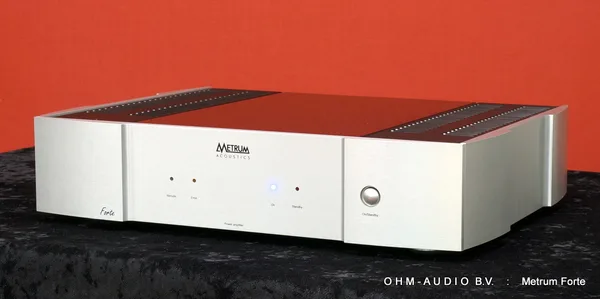 Metrum Acoustics Forte, 2 x 50 Watt Power Amplifier, Silver, Like New and Complete : SOLD