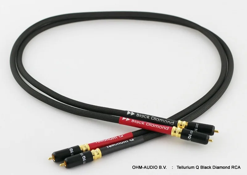 Câble RCA Tellurium Q Black Diamond, 1,00 mètre, Comme neuf et Complet : Vendu
