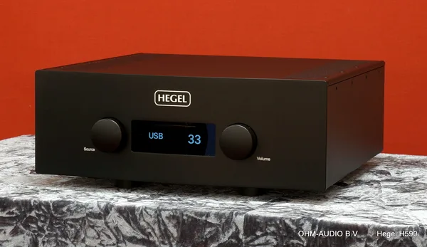 Hegel H590, Schwarz, Integrierter Verstärker mit DAC, Demo-Gerät : VERKAUFT