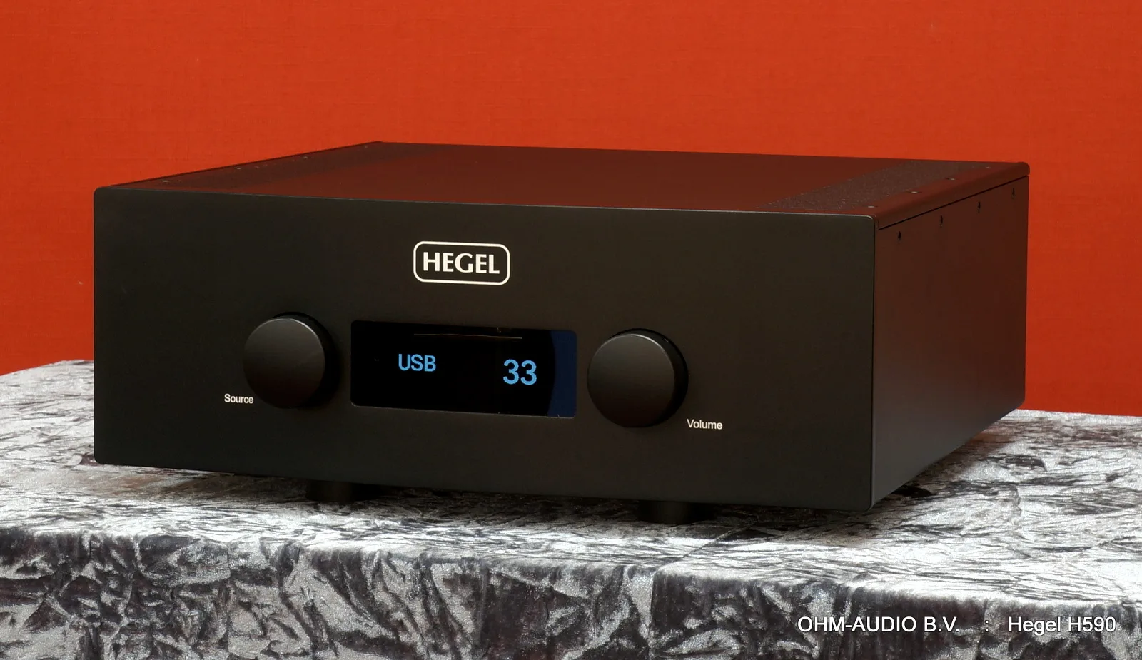Hegel H590, Schwarz, Integrierter Verstärker mit DAC, Demo-Gerät : VERKAUFT