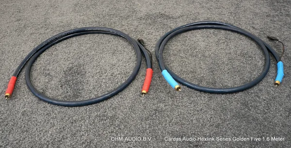 Cardas Audio Hexlink Series Golden Five RCA, 1.6 Meter : SOLD