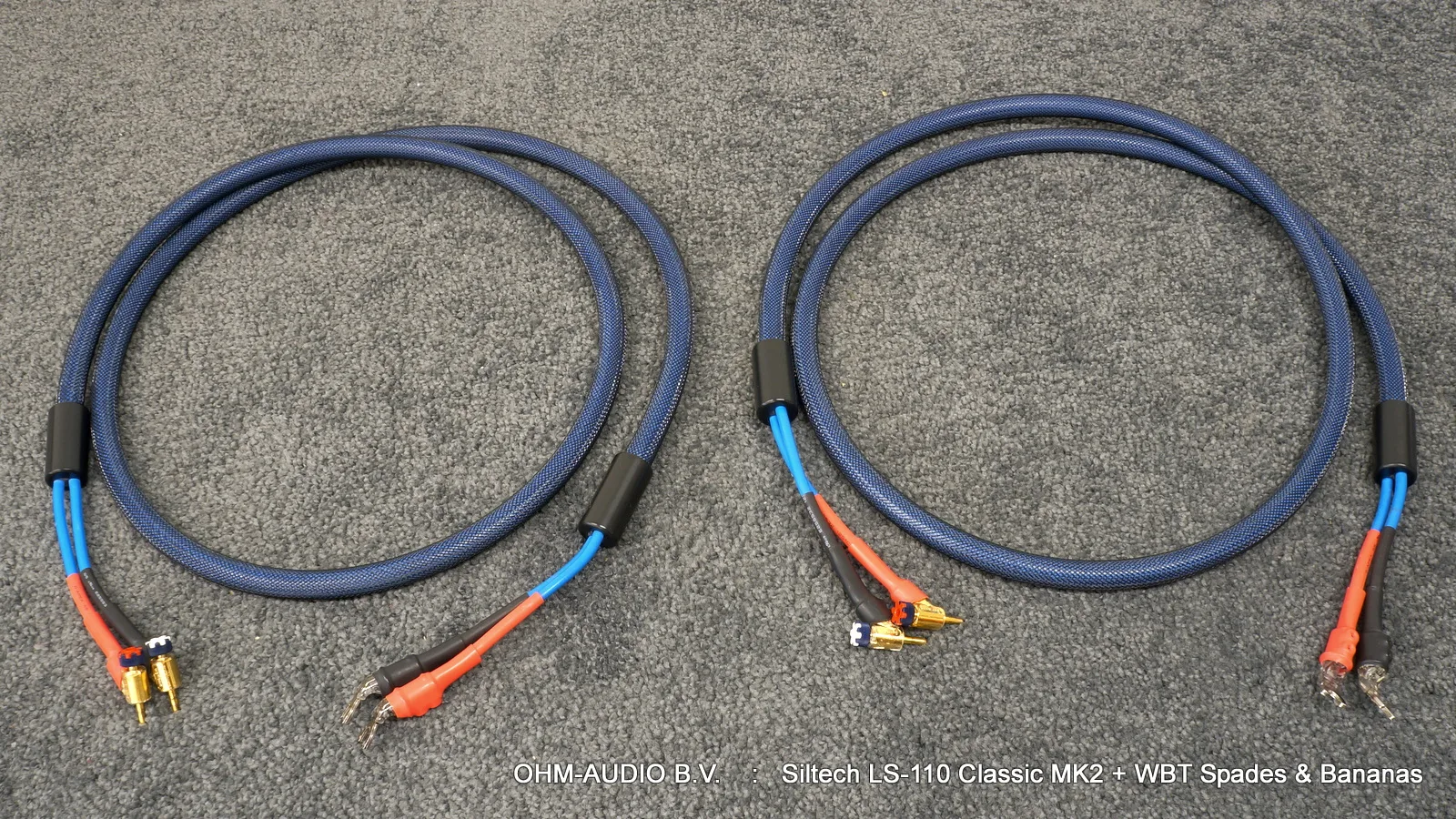 Siltech LS-110 Classic MK2, 2.0 meter, WBT Spades and Banana Plugs : Sold