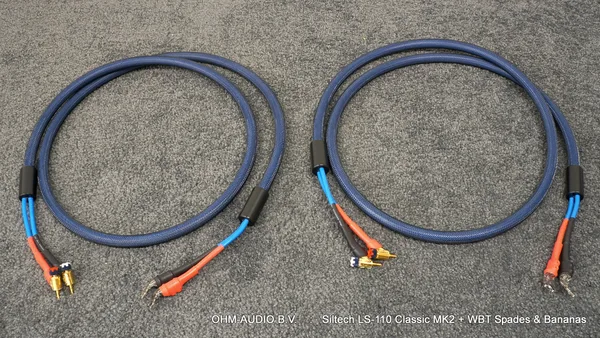Siltech LS-110 Classic MK2, 2.0 mètre, WBT Spades et Bananches : Vendu