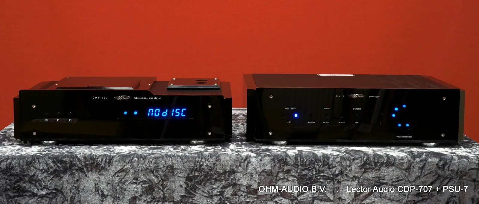Lecteur Audio CDP-707 Lecteur CD à Tube Toploading avec Alimentation Haut de Gamme PSU-7T, Démo