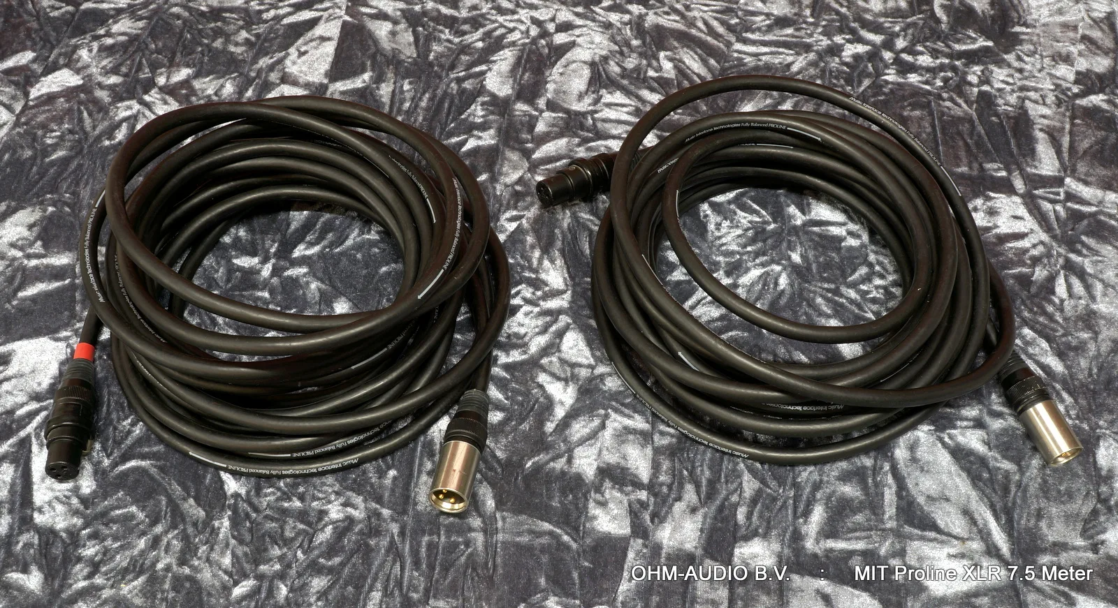 MIT Proline XLR, Interconnexion Analogique Équilibrée, 7,5 Mètres : VENDU