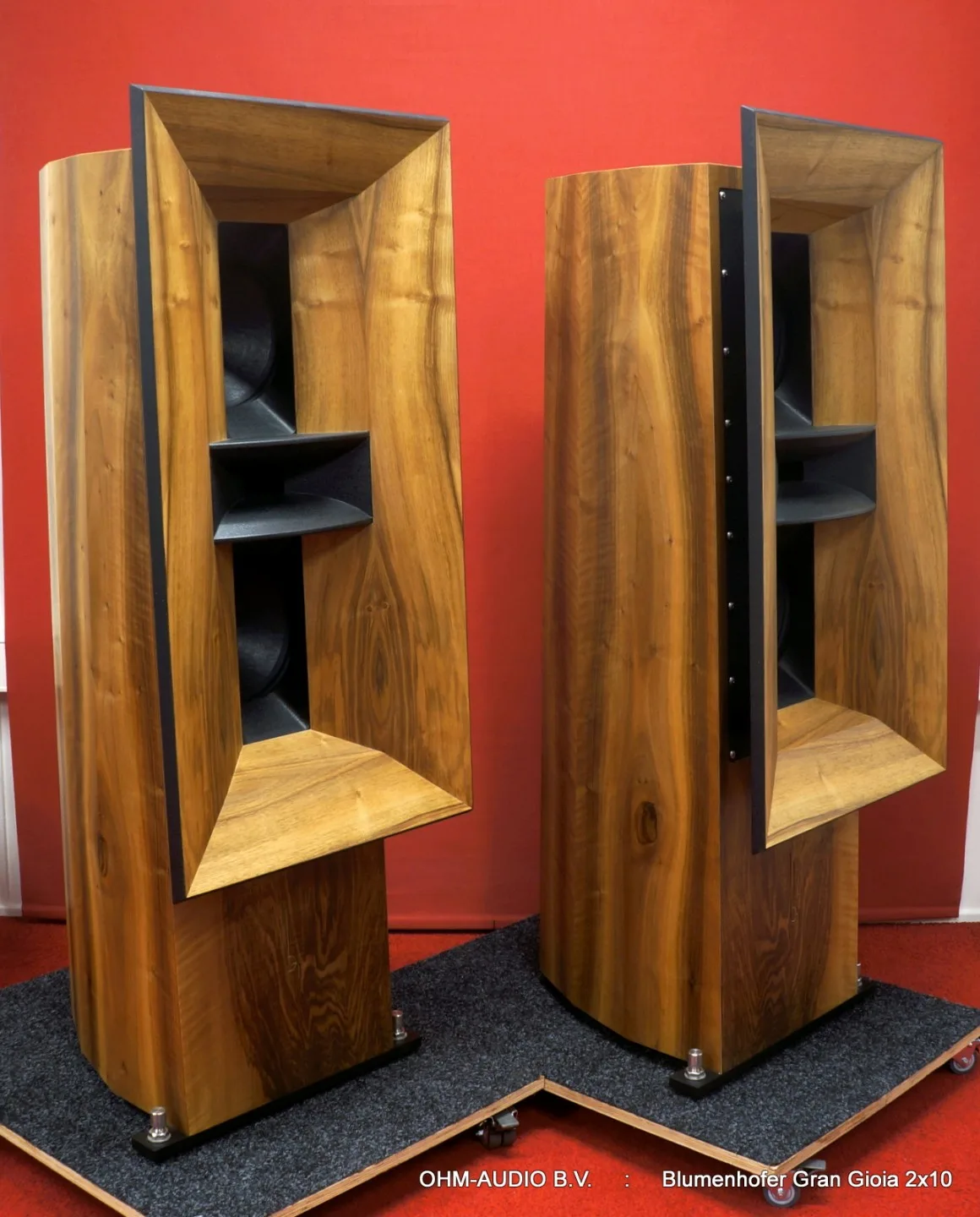 Blumenhofer Gran Gioia 2 x 10, Smoked Walnut, High End Coaxial Horn Loudspeaker : SALE