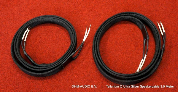 Tellurium Q Ultra Silver Lautsprecherkabel, 3,0 Meter, Mit Originalverpackung : VERKAUFT