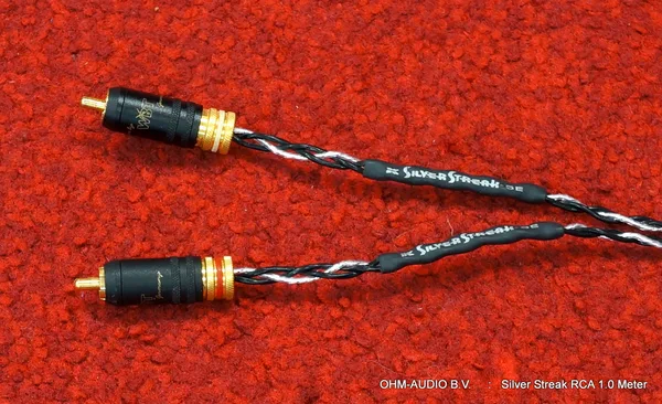 Kimber Kable Silver Streak RCA, 1.0 Meter, WBT-0147 Connectors, Hybride Zilver & Koper : SOLD