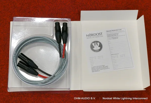 Nordost White Lightning Interconnect, Including Original Packaging, 2.5 Meter : Sold