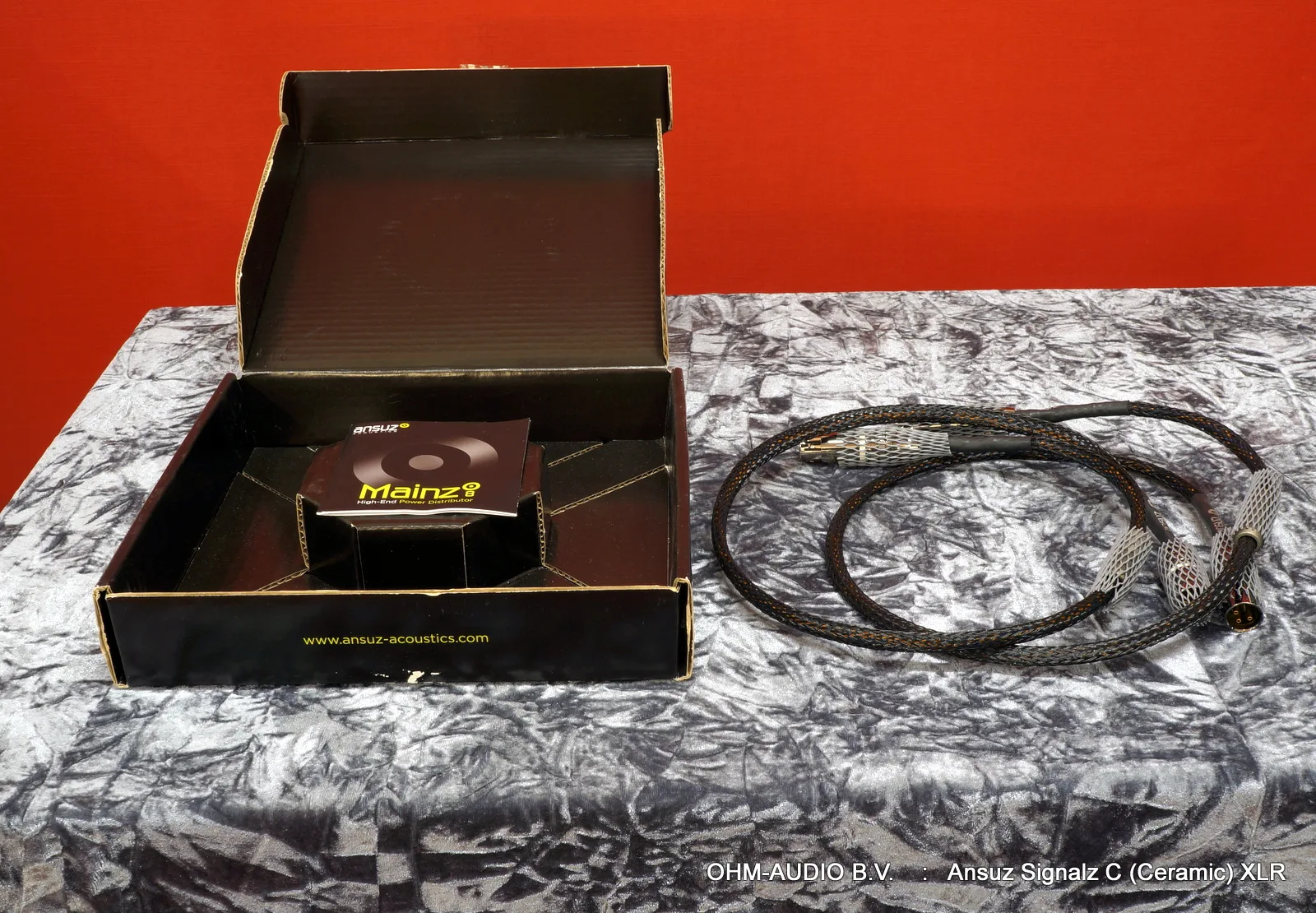 Ansuz Acoustics Signalz C (Ceramic) XLR, État neuf, 1.0 Mètre, Boîte d'origine incluse : VENDU