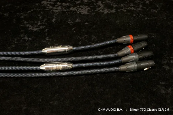 Siltech 770i Classic XLR Interlink 2 mètres, Démo, État neuf, Emballage d'origine : VENDU au Canada
