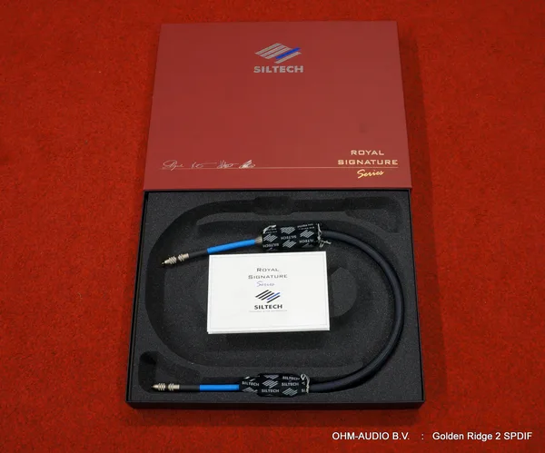 Siltech Golden Ridge II Coax, Digitale Interlink, 1 Meter, Einschließlich OVP & Zertifikat : VERKAUFT