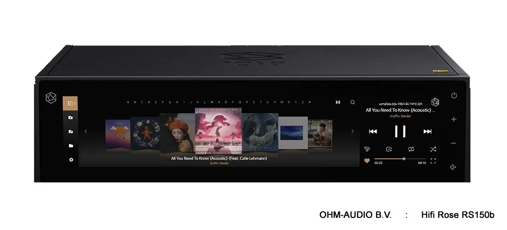 Hifi Rose RS150b, Schwarz, Multimedia-Streamer, Nagelneu in ungöffneter Schachtel: DEMO