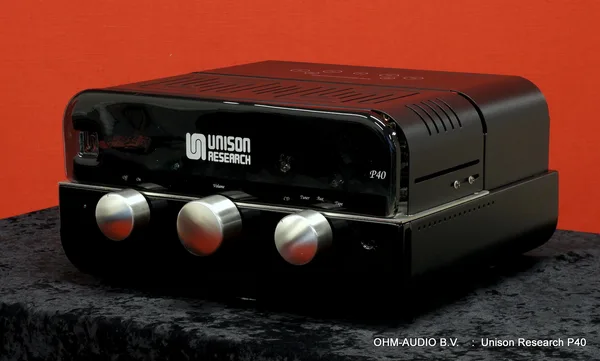 Unison Research P40, Integrated Tube Amplifier, 2 x 40 Watt, Including Remote : SOLD