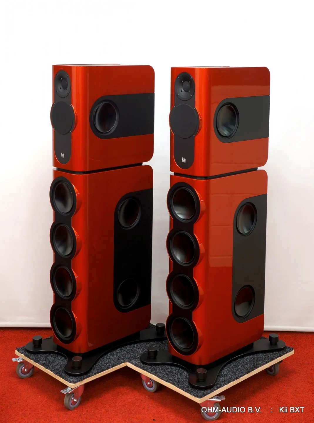 Système Kii Audio BXT en Rouge Flamme, Ensemble d'Occasion en Très Bon État : VENDU