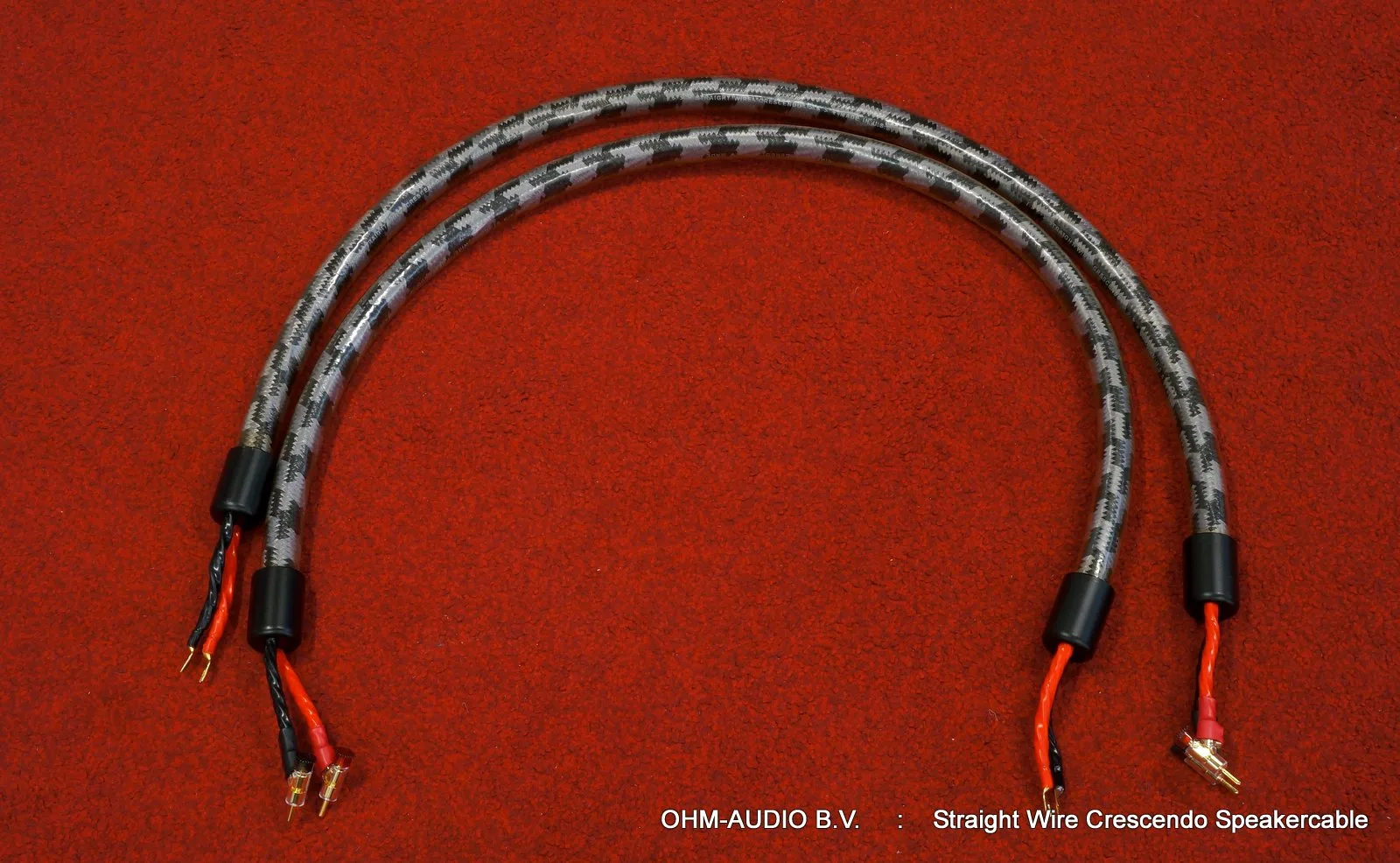 Câble de Haut-parleur Straight Wire Crescendo, 1,5 Mètre, Spades > Fiches Banane : VENDU