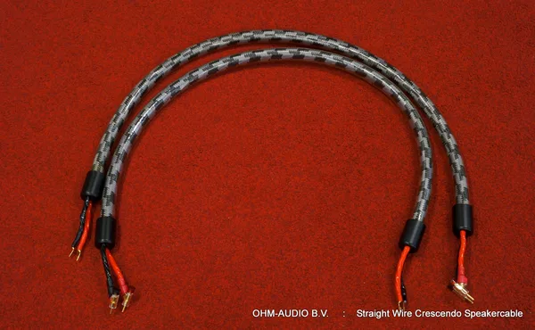 Straight Wire Crescendo Speaker Cable, 1.5 Meter, Spades > Banaanstekkers : SOLD