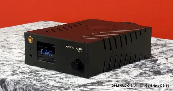 Gold Note DS-10, High Res D/A Converter mit integriertem Streamer und Lautstärkeregelung, Inklusive OVP