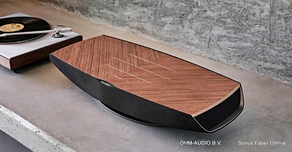 Sonus Faber Omnia, Système Tout-en-Un, Noyer, Bluetooth/Spotify/Tidal/RoonReady : Rupture de stock