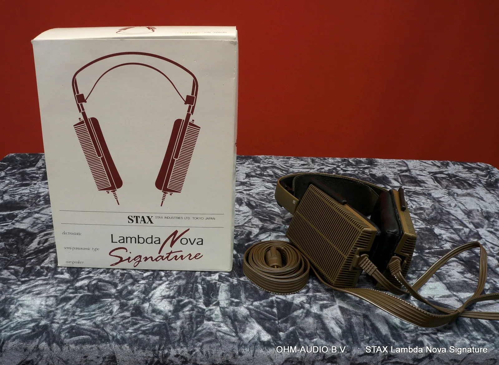 STAX Lambda Nova Signature, Elektrostatische Hoofdtelefoon, Inclusief OVP : SOLD to Denmark