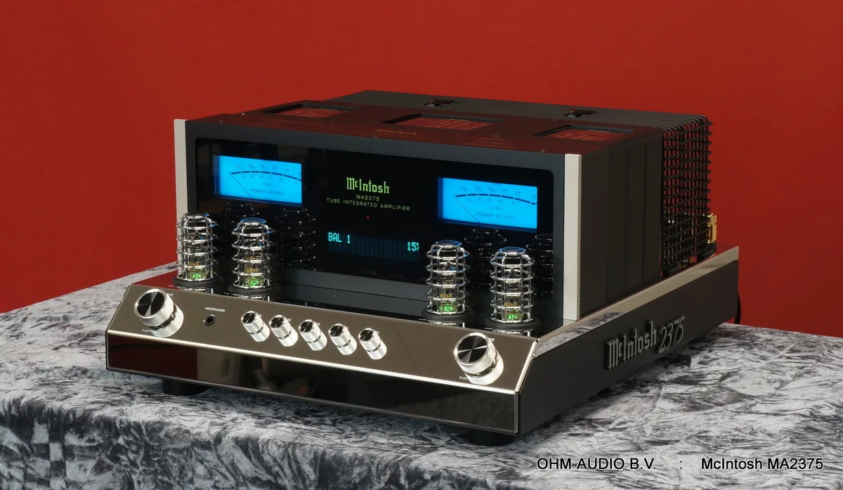 McIntosh MA2375, Amplificateur intégré à tubes, 2 x 75 Watts, Neuf chez Ohm-Audio BV