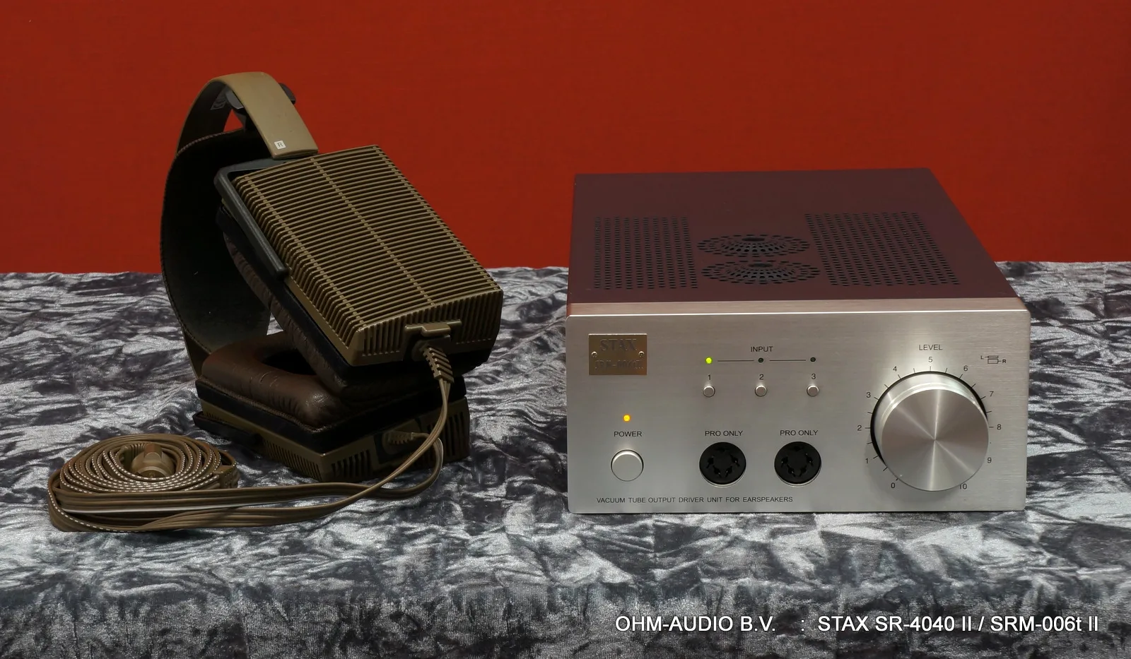 STAX SR-4040 II, Elektrostatische Hoofdtelefoon + Versterker, Inclusief Originele Verpakking : Sold
