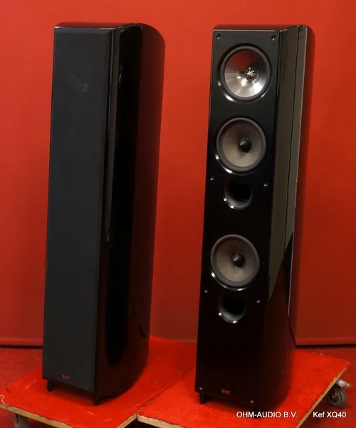 Kef XQ40, Vloerstaande 3-Weg Luidsprekers, Hoogglans Zwart : SOLD
