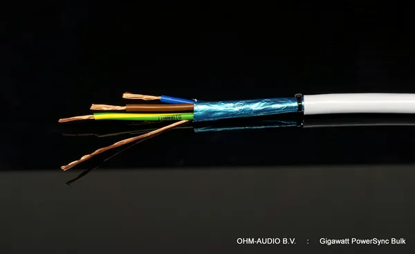 Gigawatt PowerSync Bulk Stromkabel, OFHC Kupfer, 2,0mm² Semi-Solidcore