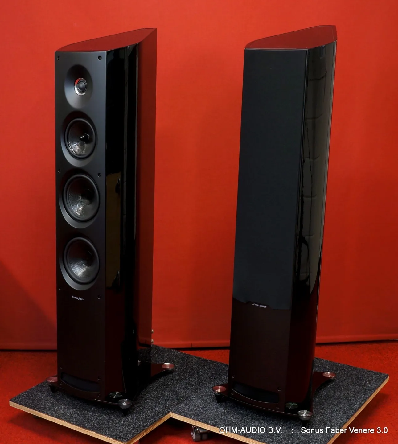 Sonus Faber Venere 3.0, Piano Black, 3-Weg Vloerstaande Luidsprekers, Topstaat : SOLD