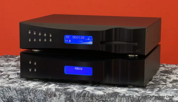 DCS Puccini CD/SACD Speler + DCS Paganini Clock, Nieuwstaat en Compleet : SOLD