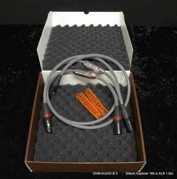 Siltech Explorer 180 iX XLR, Balanced Analog Interlink, 1.0 Meter, Used, : SOLD