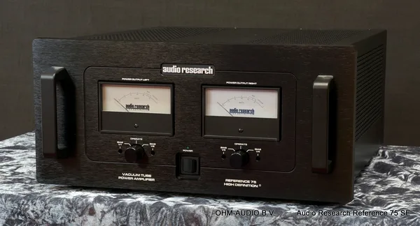 Audio Research REF75SE, Zwart, 2021, Mint Condition en Compleet : SOLD