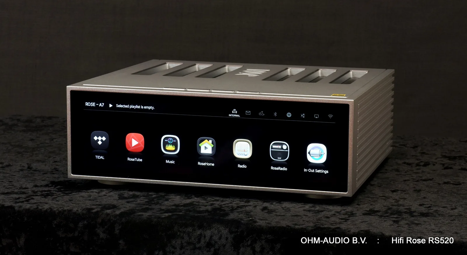 Hifi Rose RS520, 2 x 250 Watt Multimedia Streamer/Verstärker